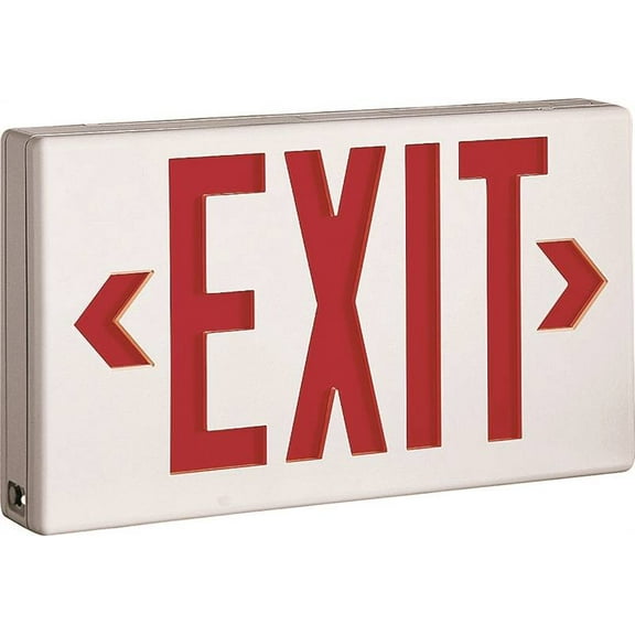 Cooper Lighting Exit Sign,Less Than 1.0W,Red,1 or 2 LPX7