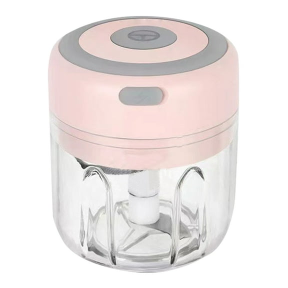 LYCAQL Electric Garlic Chopper, Portable Veggie Chopper 350ML Garlic Grinder Masher Onion Chopper Blender to Vegetable Cordless Food Processor for Ginger, Chili, Fruit, Meat, Spices, Beans, etc