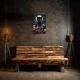 thumbnail image 2 of ZHONGYUTONG Black Cat Canvas Wall Art Black Cat Pumpkin Picture Skeleton Skull Print Halloween Painting for Living Room Decor Framed (12.00" x 18.00"), 2 of 5