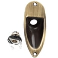 thumbnail image 1 of Guitar Input Jack Boat Style Jack Plate Guitar Pickup Output Input Jack Plug Socket Plate, 1 of 9
