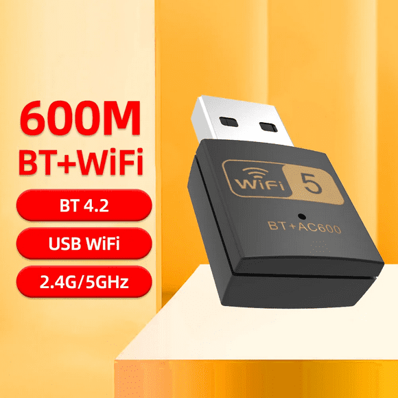 PIX-LINK UAC10 600Mbps High-Gain Wireless USB Adapter Wi Fi Dongle Bluetooth-compatible Wireless USB Wifi Adapter UAC10