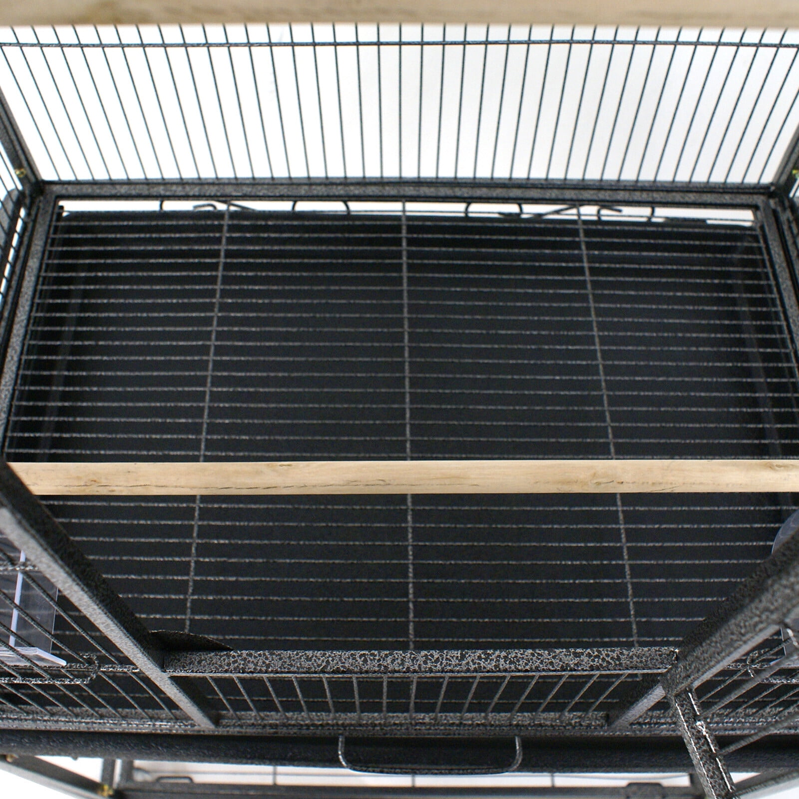 HomGarden 53.3 in Large Wrought Iron Bird Cage W/Perches for Cockatiels Parrot Parakeet Black