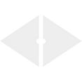 thumbnail image 4 of 14"W x 9 3/8"H x 1"ID x 4 3/4"C x 1"P Diamond Architectural Grade PVC Contemporary Ceiling Medallion, Two Piece, 4 of 11