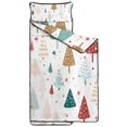 thumbnail image 2 of White Christmas Tree Pattern Toddler Nap Mats for Kids Preschool,59"x22" Sleeping Mat Bag or Kids,Toddler Sleeping Bag,Toddler Nap Mat or Daycare, 2 of 6