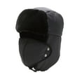 thumbnail image 2 of Men and Women Winter Hat with Ear Flaps, Fleece Lined Face Protection Cap, Thickened Balaclava Style Hat for Skiing, Motorcycle Riding, and Cold Weather Outdoor Activities - Black, 2 of 5