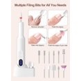thumbnail image 2 of Electric Nail Files, Nail Drill Portable E File Kit with Rechargeable Base, 12 Drill Bits, Adjustable Speed Electric Manicure and Pedicure Set for Acrylic Nails, Gel Nails, 2 of 5