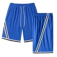 thumbnail image 5 of EOYWHK Mens Gym Shorts with Pockets Quick Dry Breathable Relaxed Fit Workout Shorts for Men Soft Lightweight Breathable for Workout Training Blue, Size XXXXL, 5 of 5