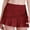 Wine Red, variant on Camel Crown Women's Skirts Waist Pleated Elastic Tennis Sports a-Line Dress Womens Workout Skorts Female Beach Short Swing Hem Ruched Skirt with Pockets Inner Skorts Claret XXL