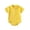 Yellow, variant on THDHVS Newborn Sleepers,Solid Color Short Sleeve Bodysuit with Collar for Baby Boy and Girl Summer Wear Everyday Comfortable Fits,Toddler Girl Clothes 18-24 Months