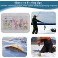 thumbnail image 7 of Ice Fishing Jigs Lures kit,48pcs Luminous Ice Fishing Gear Crappie Panfish Jigs Head Fishing Hooks Set for Winter Ice Jigging Walleye Perch Bluegill, 7 of 7