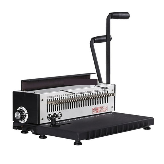 Iron Ring Binding Machine Manual 8-inch A5 Calendar Hanging Punching and Pressing Double Line ,Easy to Operate