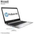 thumbnail image 6 of HP ProBook 440 G3 14.0 Laptop, Intel Core I5-6200U up to 2.8Ghz, 8G DDR4, 512G SSD, USB 3.0, VGA, HDMI, W10P64-Multi Languages Support (EN/ES/FR), 1 year warranty Used Grade A, 6 of 7