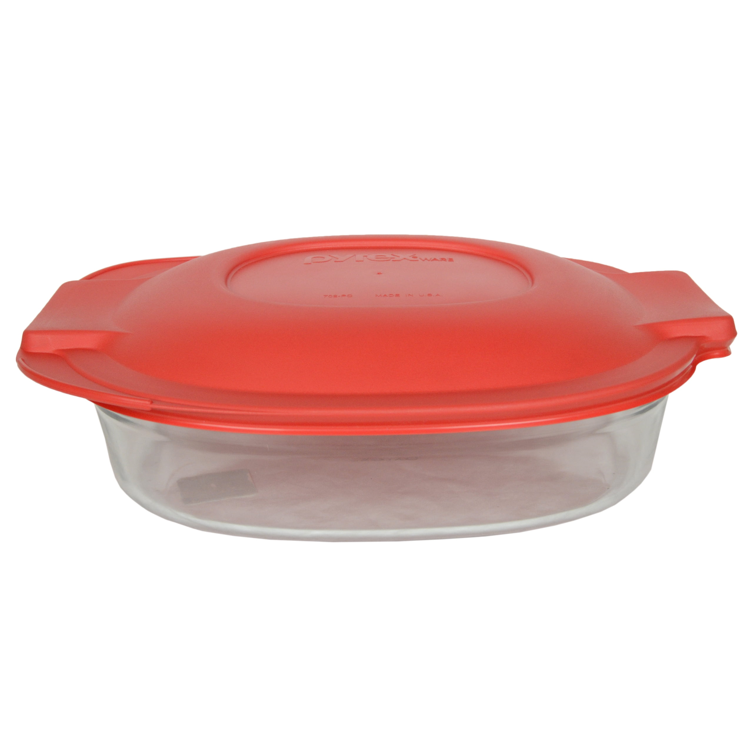 Pyrex 702 2.5 Quart Glass Oval Roaster Dish