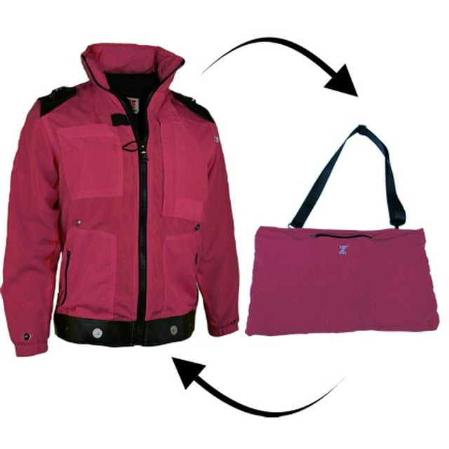 TS Impact Unisex Punch Travel Jacket Convertible to Travel Bag Lightweight with hidden Pockets, Small S