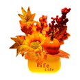 thumbnail image 2 of Fiudx Ofertas relámpago del día, solo en línea Decoración de calabaza simulada de Halloween, adorno de otoño para el hogar, Acción de Gracias, mesa, sala de estar, flores, 2 of 6