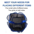 thumbnail image 4 of Kokovifyves Home Storage Clearance Mesh Shower Caddy Basket, 8 Large Pockets Quick Dry Shower Tote Bag, Portable Bathroom Caddy for College Dorm, 4 of 6