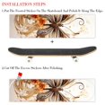 thumbnail image 2 of Butterfly Skateboard Accessories: Emery Surface PVC Backing Skateboard Stickers - Pack of Two, 8.8x32.6in/22.4x83 cm, 2 of 5