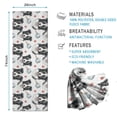 thumbnail image 2 of 74x26 Inch Yoga Towel, Sweat Absorbent Non-Slip Mat for Hot Yoga, Pilates & Fitness,Border Collie Bell Tomato White Pattern, 2 of 5