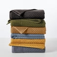 thumbnail image 7 of Great Bay Home Quick Dry Diamond Waffle 6 Piece Hand Towel Set, Mocha, 7 of 7