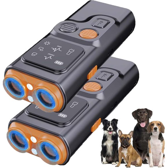 Bark Guard for Dogs, Barkguard Pro 2025, Dog Bark Deterrent Device with Hd Display and Led Flashlight, Instantly Stop Barking & Other Bad Behaviors with 1 Click of A Button (2PCS)