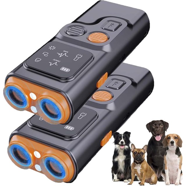 Bark Guard for Dogs, Barkguard Pro 2025, Dog Bark Deterrent Device with Hd Display and Led Flashlight, Instantly Stop Barking & Other Bad Behaviors with 1 Click of A Button (2PCS)