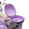 thumbnail image 5 of 12V Kids Ride On Motorcycle, 2-Seater 3-Wheel Electric Scooter for Kids 3-6, Dual Motor Ride On Toy with Bluetooth, Music, LED Headlight, Storage Trunk,Purple, 5 of 8