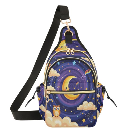 Women Crossbody Bag Fashion Starry-night Printed Sling Bags Shoulder for Women