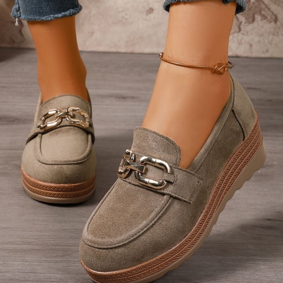 Willtoo Orthopedics Loafers For Women Platform Wedge Slip On Casual Shoes Thick Sole Moccasins Comfort Round Toe Fashion Walking Shoes