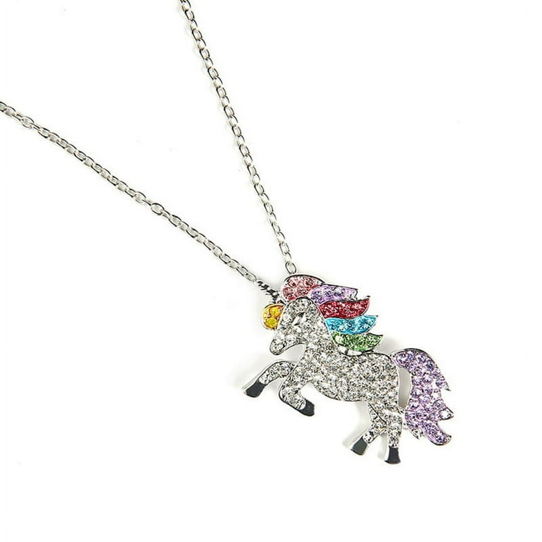Unicorn rainbow shop necklace