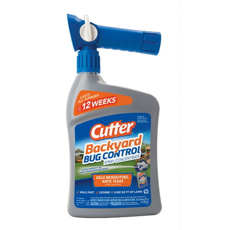 Cutter Backyard Bug Control Spray Concentrate, Ready-to-Spray, 32-fl (Best Outdoor Bug Spray)