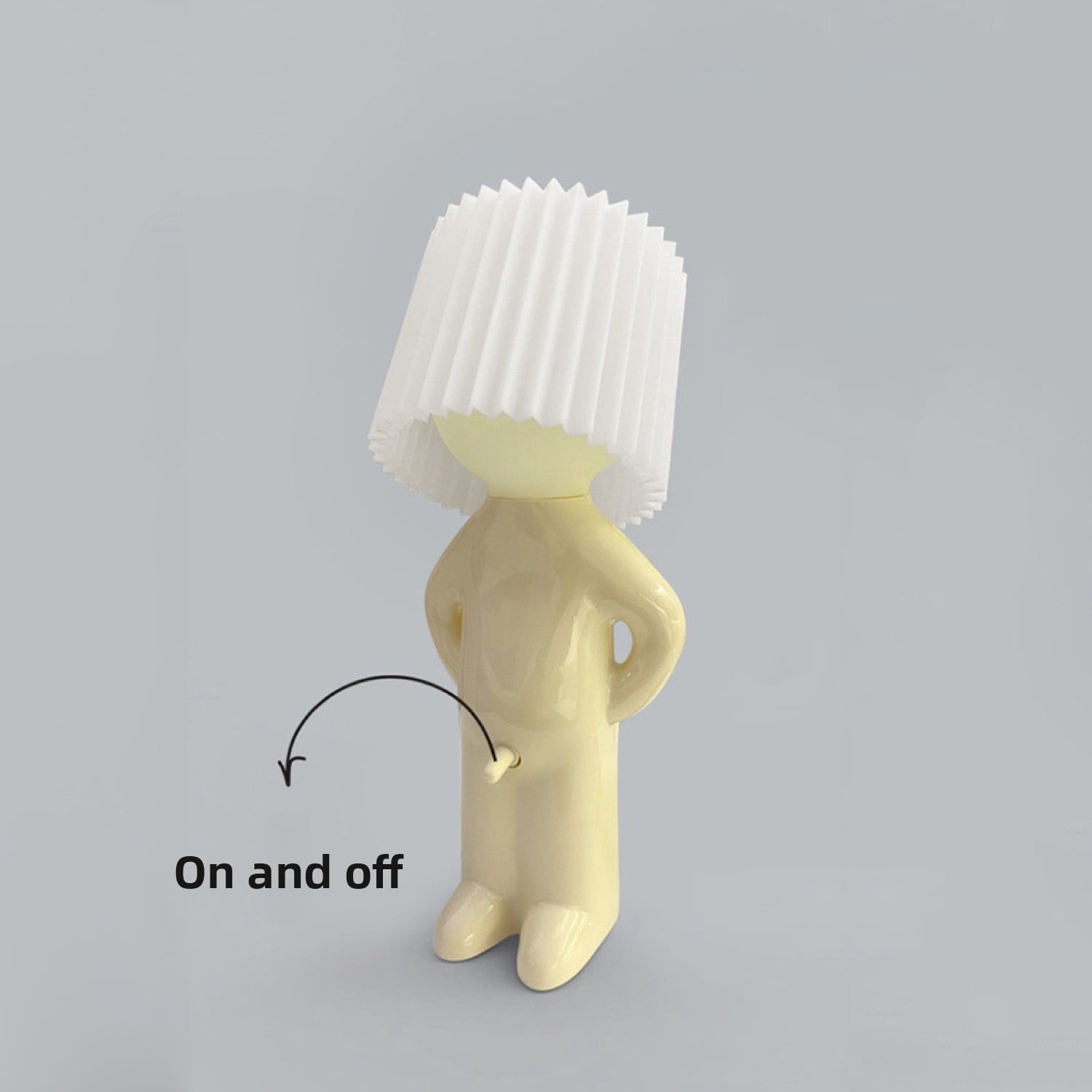 MR P Shy Boy Table Lamp, Creative and Cute Night Light with Touch Control, Desk Lamp for Kids Room, Bedroom, or Decor, Warm Light, Fun and Functional Gift Idea