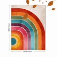 thumbnail image 3 of Qisvanset Retro Rainbow Arch Geometric Canvas Print 12x16 Inch Nursery Art, 3 of 8