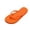 Orange, variant on Lenago Mens and Womens Flip Flops Casual Couple's Summer Inside/Outside Solid Color Soft Soles Home Slippers Flip Flops for Women and Men