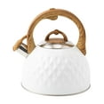 thumbnail image 3 of Fiocias Stainless Steel whistling Kettle Cookware for Coffee Stove milk White 3L, 3 of 7
