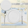 thumbnail image 3 of Ambesonne Starfish Place Mats Set of 4, Wavy Ocean Life, Standard Size, Multicolor, 3 of 6