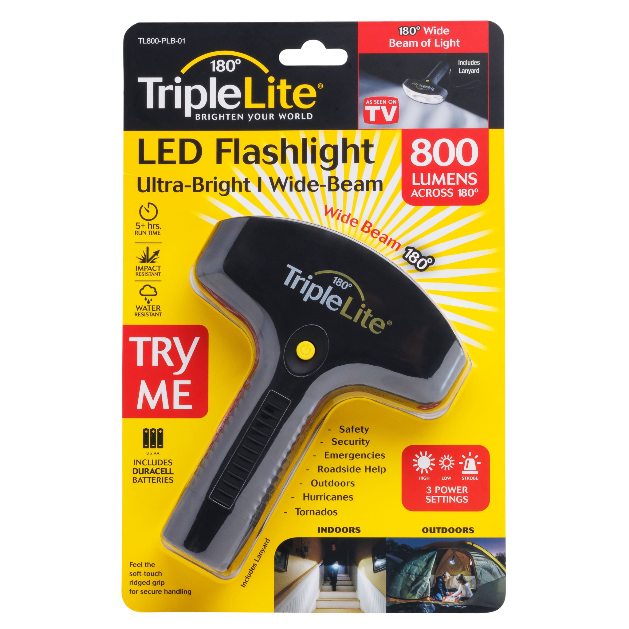 Triplelite Unique 180° TL800 Tactical LED Strobe Flashlight Triplelite Unique 180° TL800 Tactical LED Strobe Flashlight
