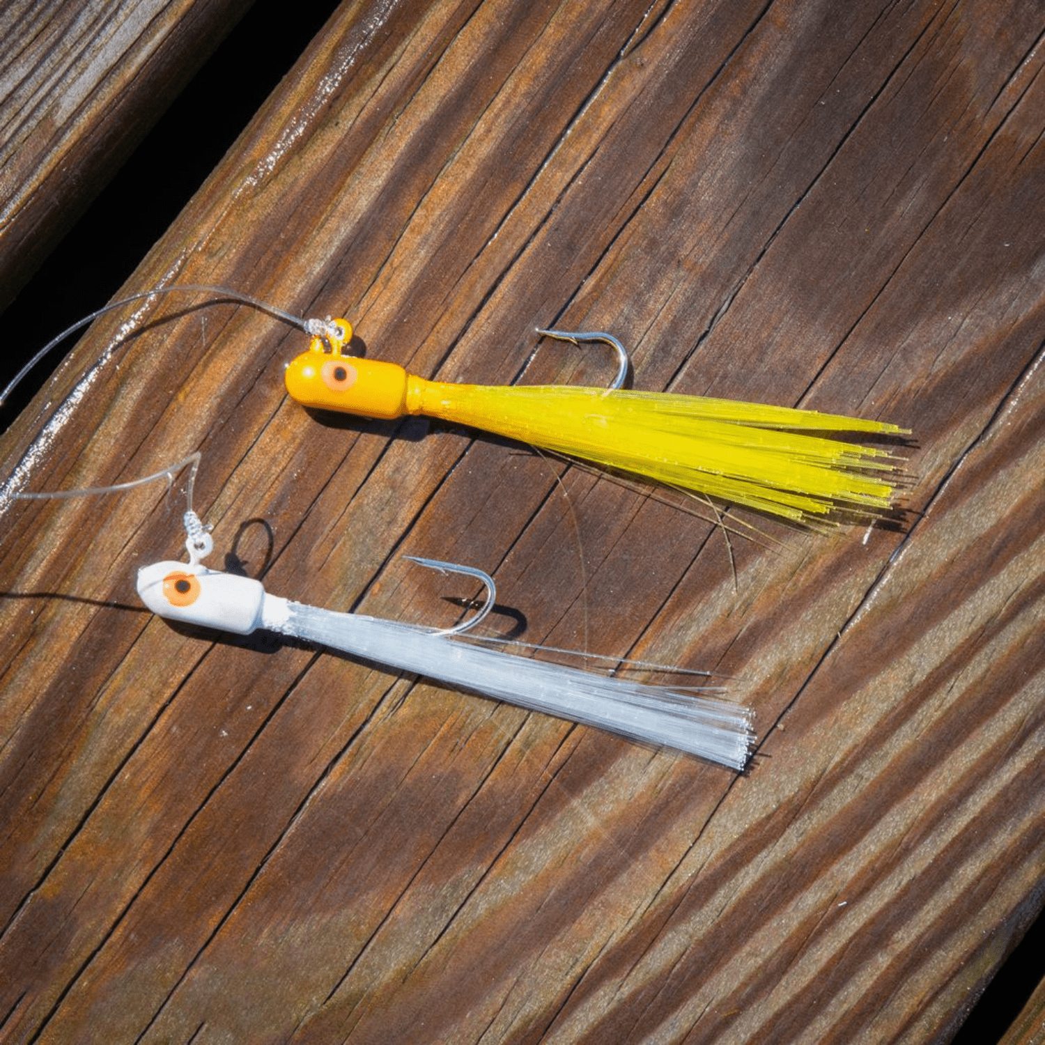 (2 pack) Buccaneer Speckled Trout Fishing Rig 1/8 oz. – Yellow & White