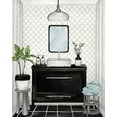thumbnail image 2 of Medley, Elizabeth 15x18 White Modern Wood Framed Museum Art Print Titled - Modern Black and White Bath II, 2 of 4