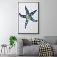 thumbnail image 2 of Sea Star Framed Premium Gallery Wrapped Canvas - Ready to Hang - 25 x 37 - Black Floating Frame, 2 of 9