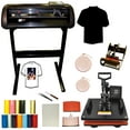 thumbnail image 1 of Heat Press Transfer Machine 5in1 Vinyl Cutter Plotter 28 inch 1000g Startup Bundle, 1 of 7