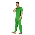 thumbnail image 3 of Inkmeso Solid Nightwear Set For Mens Tshirt And Pants Pajama Set Short Sleeve Pjs Loungewear Set, 3 of 8
