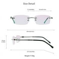 thumbnail image 5 of LifeArt Blue Light Blocking Glasses, Computer Reading Glasses, Anti Blue Rays, Reduce Eyestrain, Stylish for Men and Women(Grey,+4.00 Magnification), 5 of 5