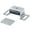 Satin Aluminum, variant on Magnetic Catch, Single Magnet, Dark Brown by Stone Harbor Hardware