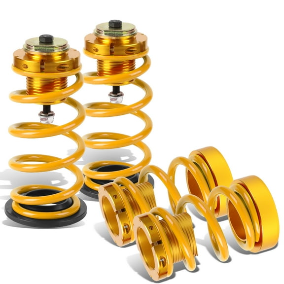 DNA Motoring COIL-HC06-GD For 2006 to 2011 Honda Civic FA FG FG 4pcs Aluminum Scaled Suspension Coilover Kit (Gold) 07 08 09 10