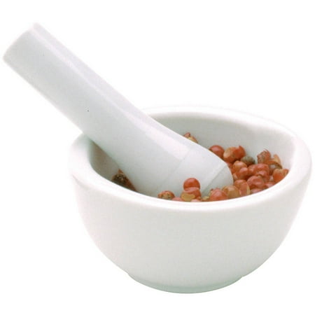 Norpro #691D Mini Porcelain Mortar and Pestle (Best Thin Set Mortar For Porcelain Tile)