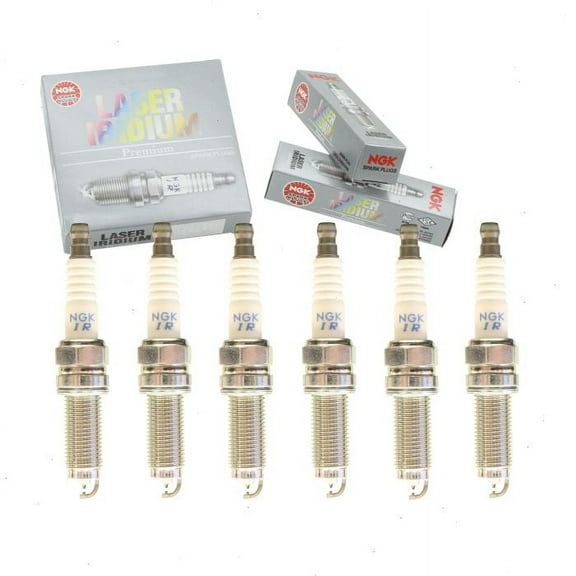 6 pc NGK Laser Iridium Spark Plugs compatible with Acura MDX 3.5L V6 2014-2020