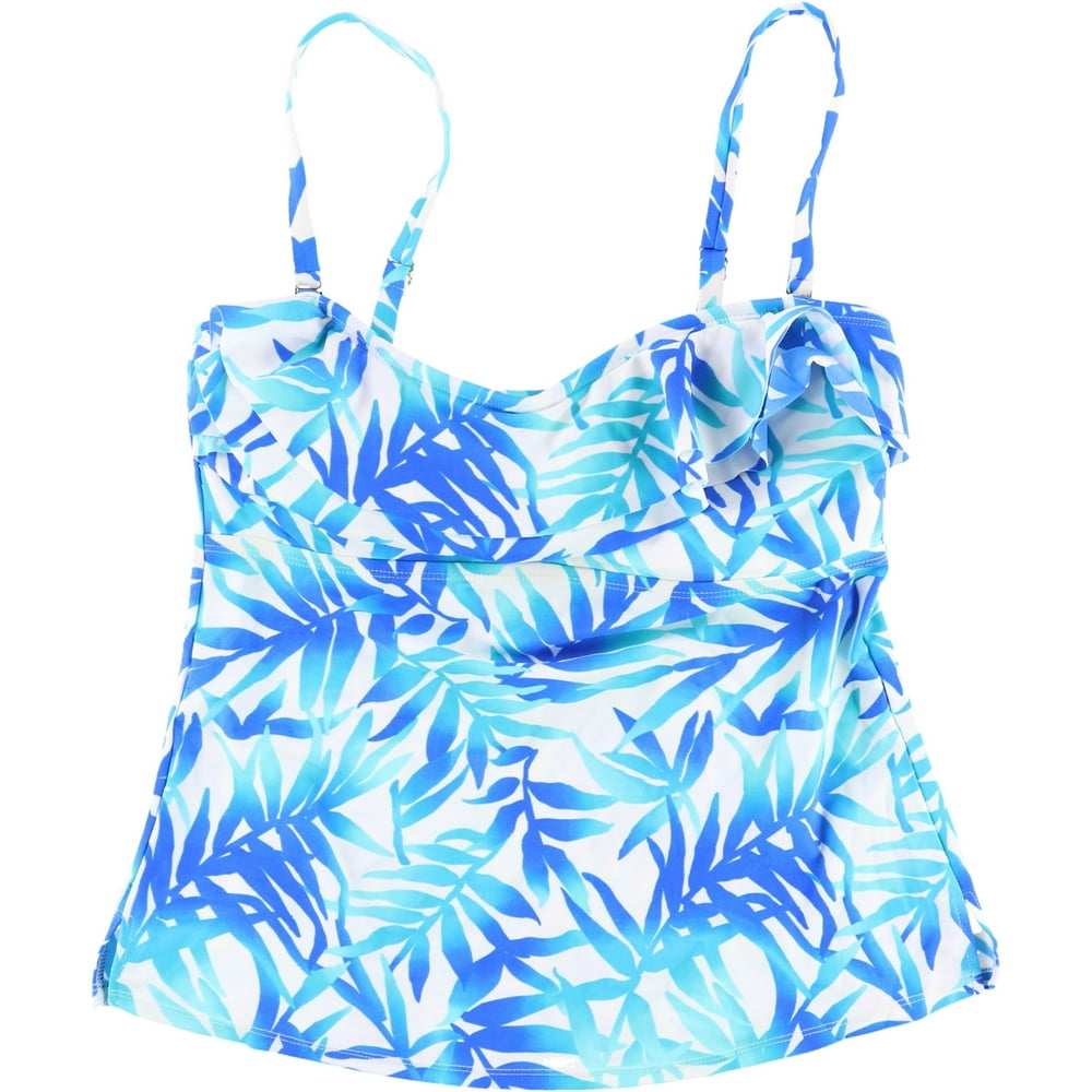 Island Escape - Island Escape Womens Tahiti Bandini Swim Top, Blue, 12 ...