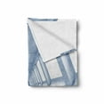 thumbnail image 2 of Futuristic Soft Flannel Fleece Blanket, Corridor Futuristic Spaceship Inside Technology Modern Building Indoor Artwork Print, Cozy Plush for Indoor and Outdoor Use, 60" x 80", White, by Ambesonne, 2 of 6