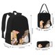 thumbnail image 2 of Easygdp Coffee Gnome (2) Mochila para Niños y Niñas con Set de Caja de Almuerzo y Estuche para Lápices 3 en 1, Mochila Escolar Estampada para Adolescentes, 2 of 7