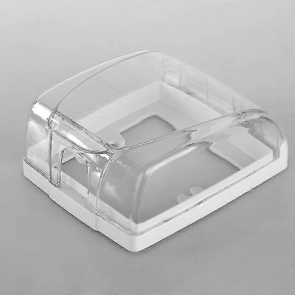 Caja de plástico impermeable para interruptor de luz de pared, enchufe, timbre, tapa abatible para el hogar p202411261228